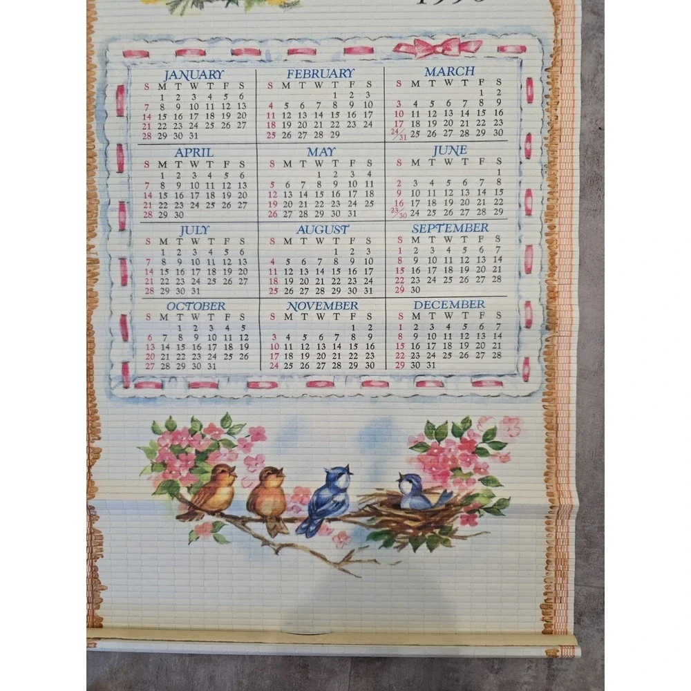 Vintage Scroll Calendar 1995/96 Bears 